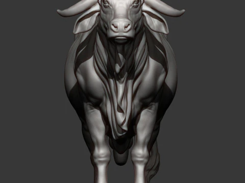 Gyr Bull 3D Print Model