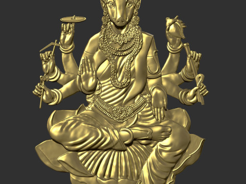 Goddess Varahi 3D 프린트 모델