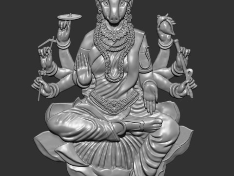 Goddess Varahi 3D 프린트 모델