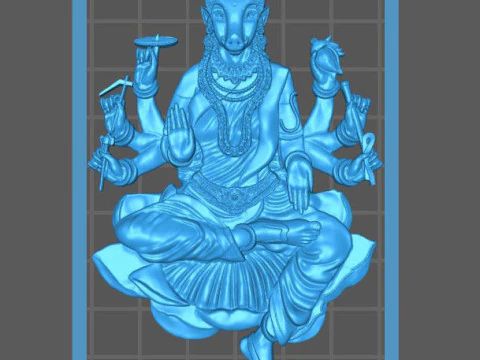 Dea Varahi Modello di stampa 3D