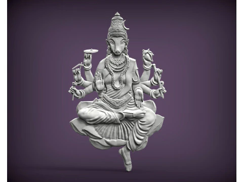 女神ヴァラヒ 3Dプリントモデル