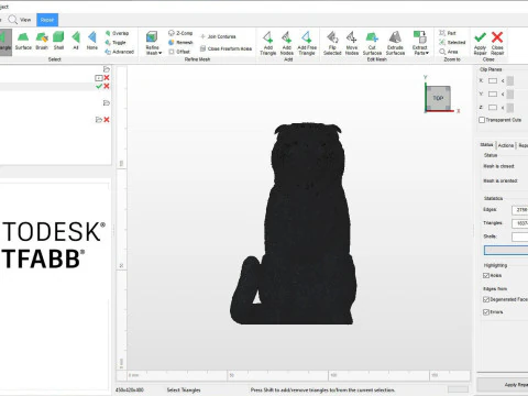 스코티시폴드 고양이 3D 프린트 모델