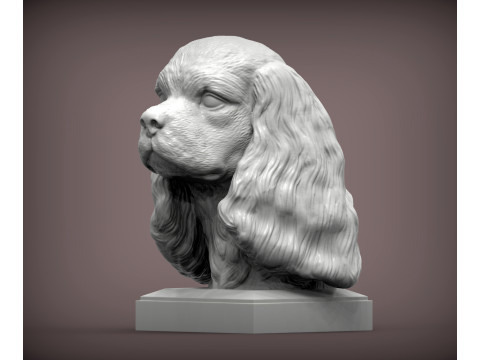 Spaniel cavalier king charles Modelo de impresión 3D