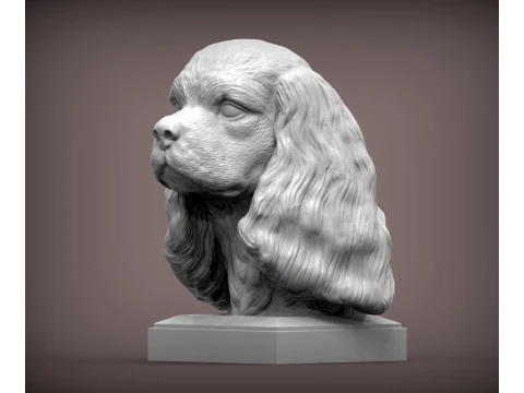 Spaniel rey charles Modelo de impresión 3D