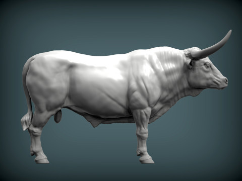 Texas Longhorn 3Dプリントモデル