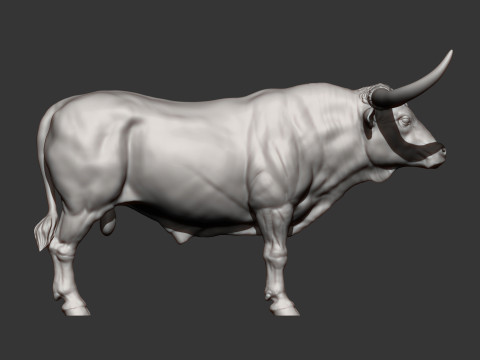 Texas Longhorn 3Dプリントモデル