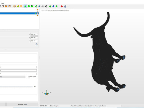 Texas Longhorn 3Dプリントモデル