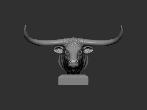 Texas Longhorn Modello di stampa 3D