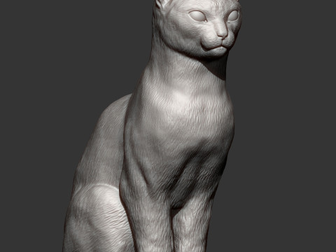 Abyssinian cat 3D 打印模型