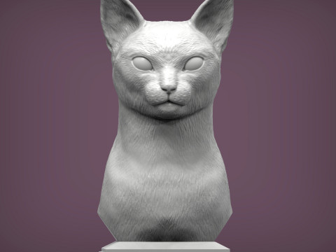 Abyssinian cat 3D Print Model