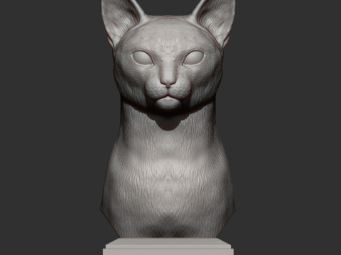 Abyssinian cat 3D Print Model