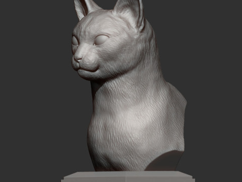 Abyssinian cat 3D Print Model