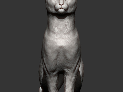 Abyssinian cat Modelo de impresión 3D