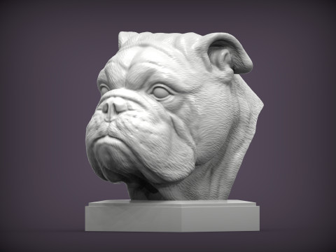 English bulldog 3D-printmodel