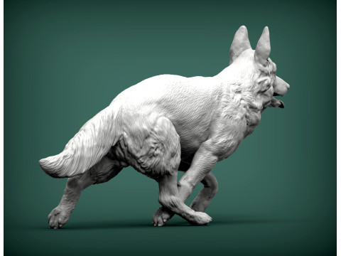German Shepherd 3D-printmodel