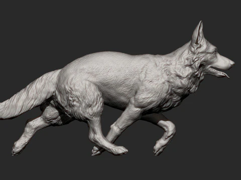 German Shepherd 3D Print Model