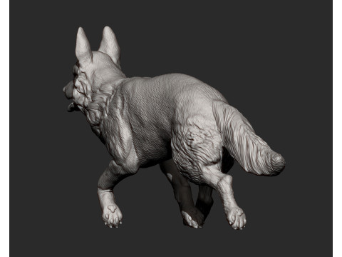 German Shepherd 3D-printmodel