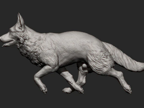 German Shepherd 3D Print Model