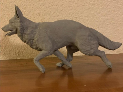 German Shepherd 3D-printmodel