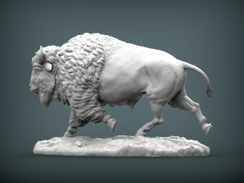 Bison Model Cetak 3D