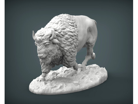 Bison Model Cetak 3D