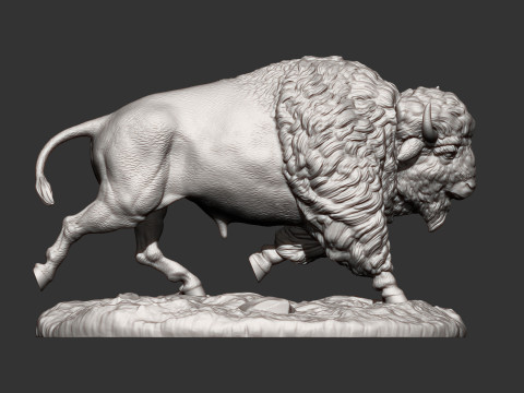 Bison Model Cetak 3D