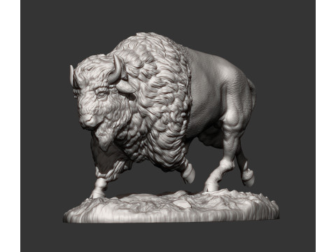 Bison Model Cetak 3D