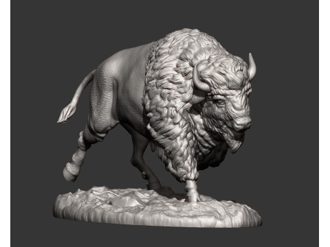 Bison Model Cetak 3D