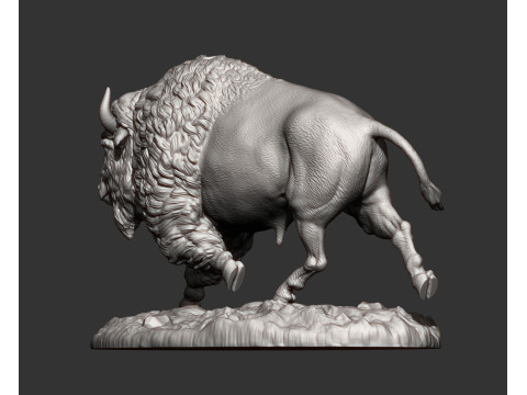 Bison Model Cetak 3D