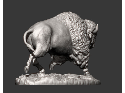 Bison Model Cetak 3D