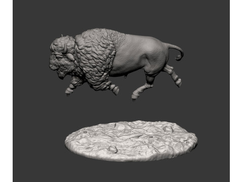 Bison Model Cetak 3D