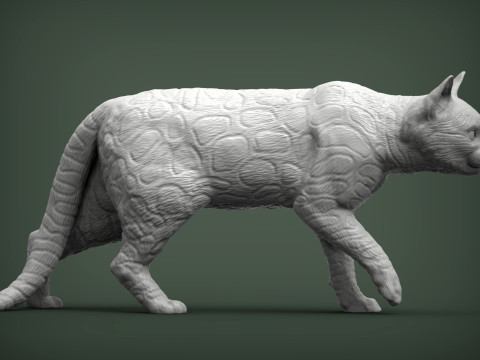 Bengal cat 3D Baskı Modeli