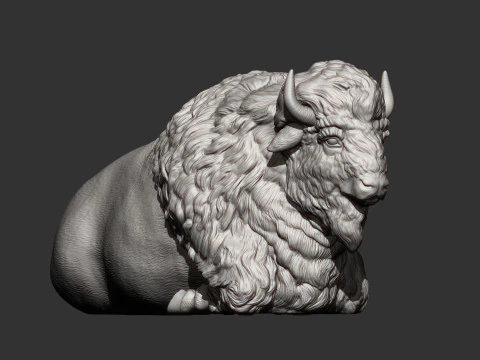 Bison 3D Print Model
