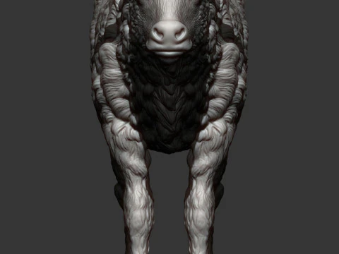 Cielę bizona Model do druku 3D