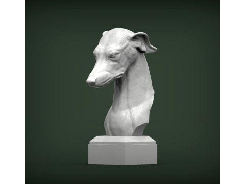 Greyhound dog 3Dプリントモデル