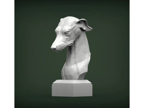 perro galgo Modelo de impresión 3D