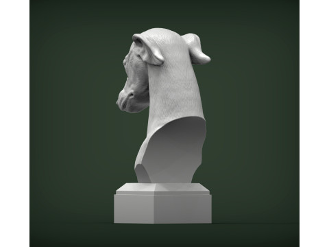 Greyhound dog Model Cetak 3D