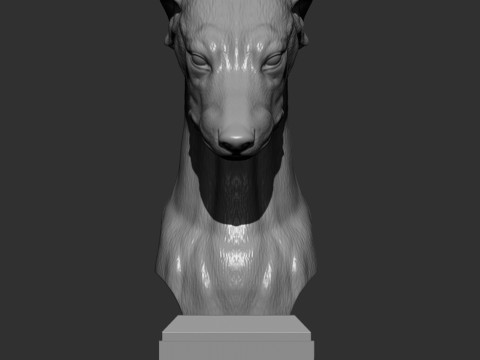 Greyhound dog Model Cetak 3D