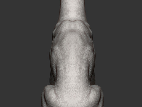 Greyhound dog Model Cetak 3D