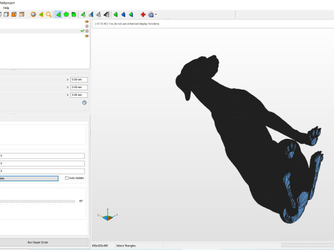 Greyhound dog Model Cetak 3D