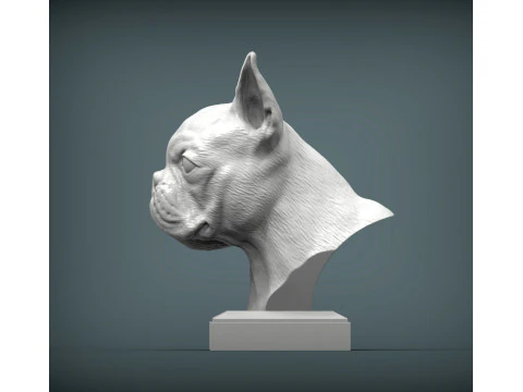 ボストンテリア 3Dプリントモデル