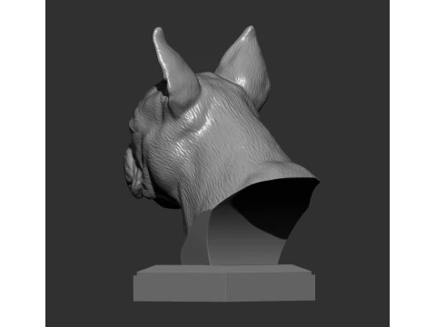 ボストンテリア 3Dプリントモデル