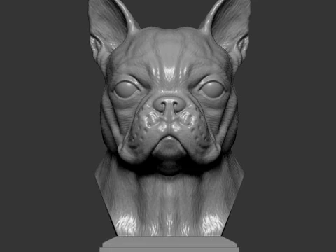 ボストンテリア 3Dプリントモデル