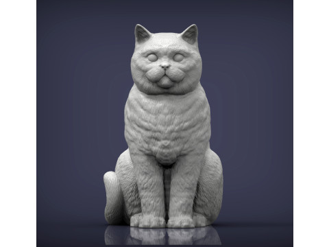 British shorthair cat 3D 打印模型
