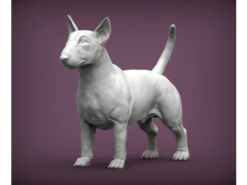Bull terrier 3Dプリントモデル