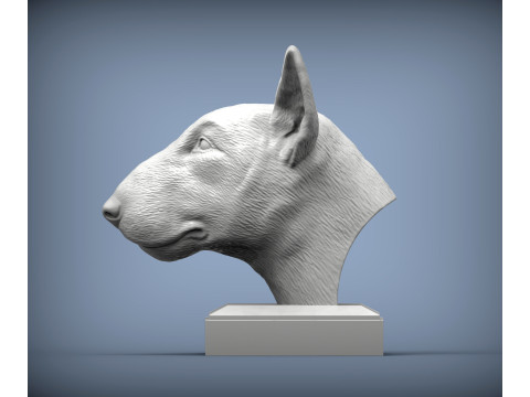 Bull terrier 3Dプリントモデル