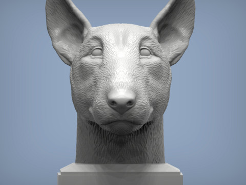 Bull terrier 3D Print Model