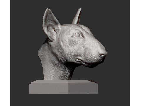 Bull terrier 3D Print Model
