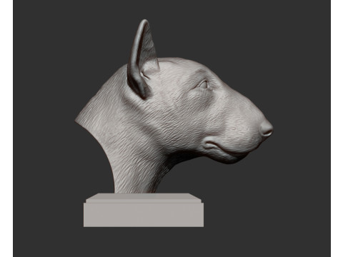 Bull terrier 3D Print Model