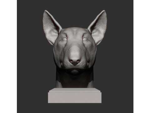 Bull terrier 3D Print Model